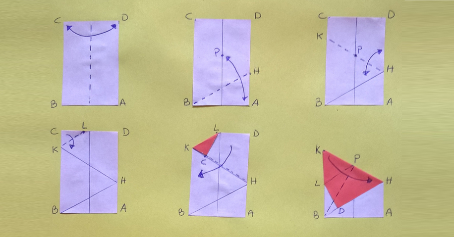 Origami e geometria: la squadretta da 30°-60°-90° per completare il kit da disegno!