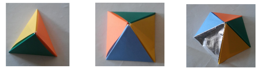 origami piramide
